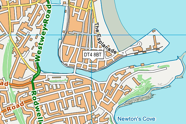 DT4 8BT map - OS VectorMap District (Ordnance Survey)