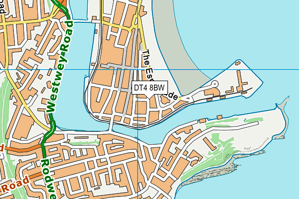 DT4 8BW map - OS VectorMap District (Ordnance Survey)