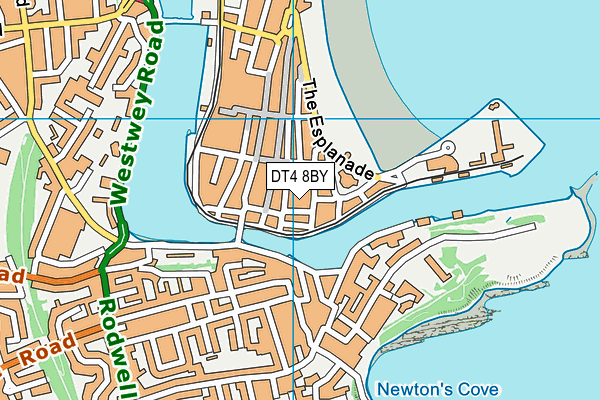 DT4 8BY map - OS VectorMap District (Ordnance Survey)