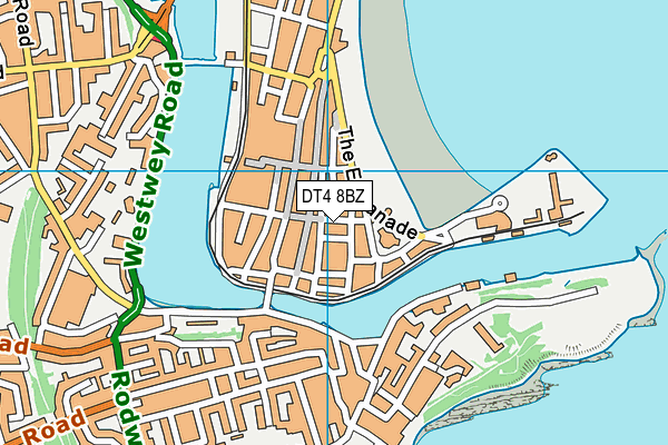 DT4 8BZ map - OS VectorMap District (Ordnance Survey)