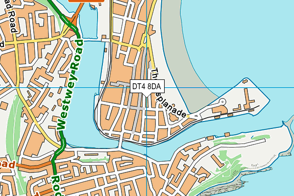 DT4 8DA map - OS VectorMap District (Ordnance Survey)
