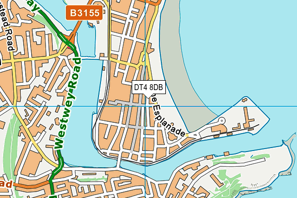 DT4 8DB map - OS VectorMap District (Ordnance Survey)