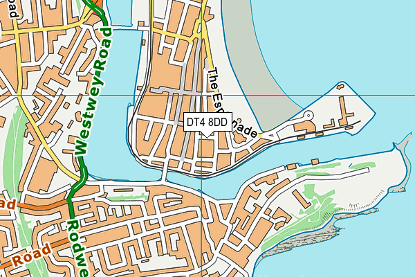 DT4 8DD map - OS VectorMap District (Ordnance Survey)