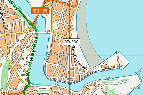 DT4 8DG map - OS VectorMap District (Ordnance Survey)