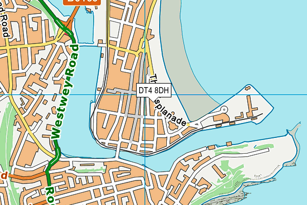 DT4 8DH map - OS VectorMap District (Ordnance Survey)