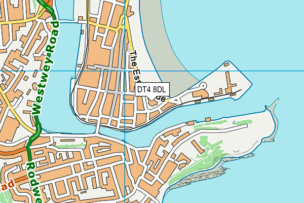 DT4 8DL map - OS VectorMap District (Ordnance Survey)