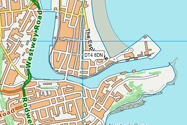 DT4 8DN map - OS VectorMap District (Ordnance Survey)