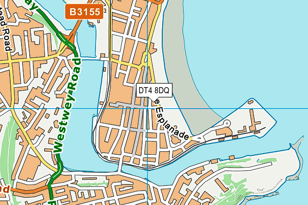 DT4 8DQ map - OS VectorMap District (Ordnance Survey)