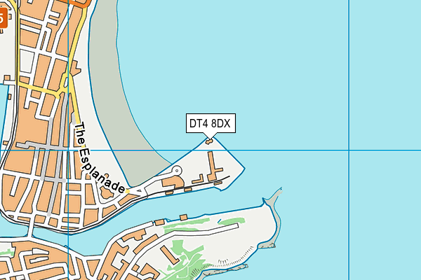 DT4 8DX map - OS VectorMap District (Ordnance Survey)