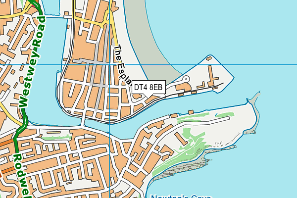 DT4 8EB map - OS VectorMap District (Ordnance Survey)