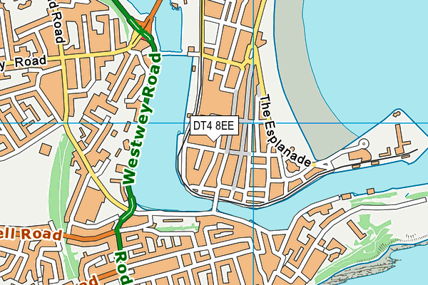 DT4 8EE map - OS VectorMap District (Ordnance Survey)