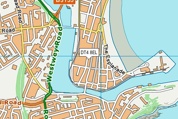 DT4 8EL map - OS VectorMap District (Ordnance Survey)