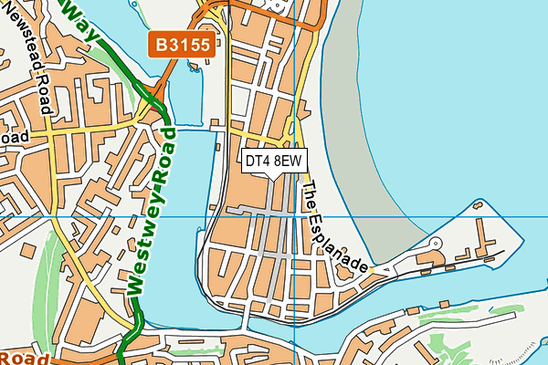 DT4 8EW map - OS VectorMap District (Ordnance Survey)