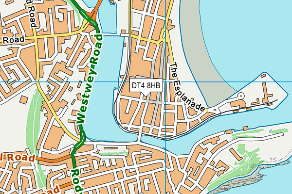 DT4 8HB map - OS VectorMap District (Ordnance Survey)