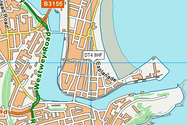 DT4 8HF map - OS VectorMap District (Ordnance Survey)