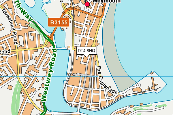 DT4 8HQ map - OS VectorMap District (Ordnance Survey)