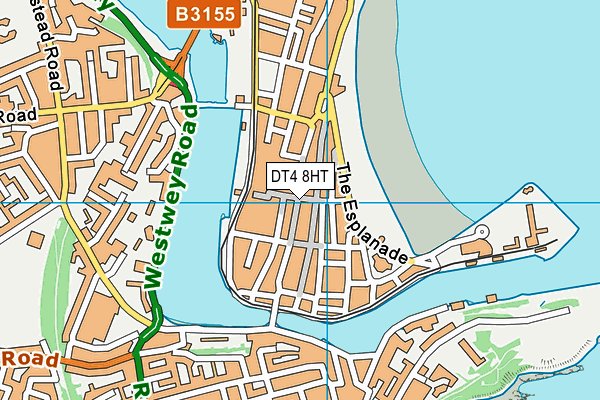 DT4 8HT map - OS VectorMap District (Ordnance Survey)