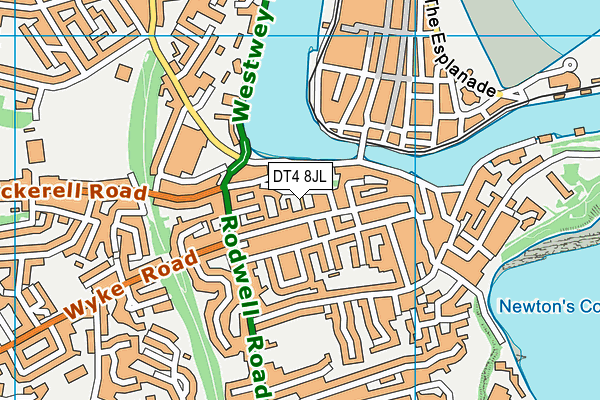 DT4 8JL map - OS VectorMap District (Ordnance Survey)