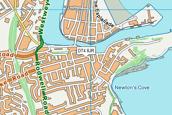 DT4 8JR map - OS VectorMap District (Ordnance Survey)