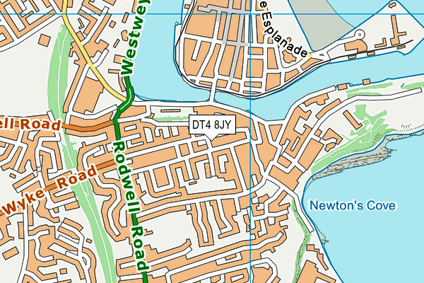 DT4 8JY map - OS VectorMap District (Ordnance Survey)