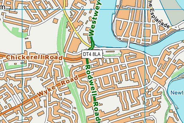 DT4 8LA map - OS VectorMap District (Ordnance Survey)