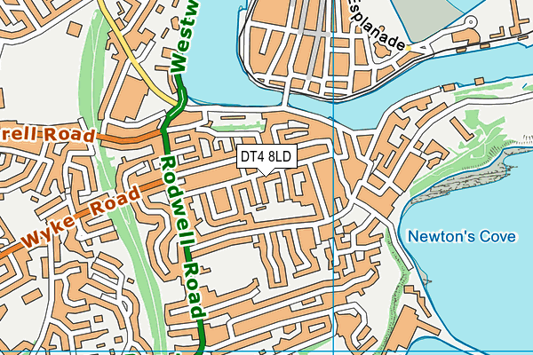 DT4 8LD map - OS VectorMap District (Ordnance Survey)