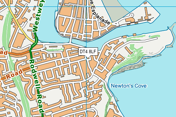 DT4 8LF map - OS VectorMap District (Ordnance Survey)