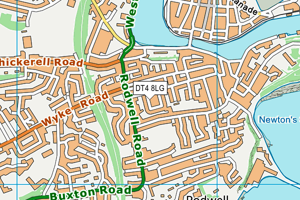 DT4 8LG map - OS VectorMap District (Ordnance Survey)