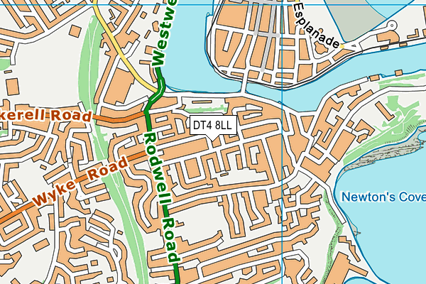 DT4 8LL map - OS VectorMap District (Ordnance Survey)