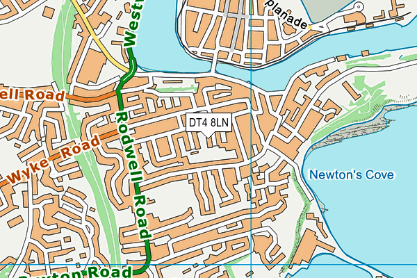 DT4 8LN map - OS VectorMap District (Ordnance Survey)