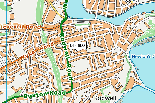 DT4 8LQ map - OS VectorMap District (Ordnance Survey)