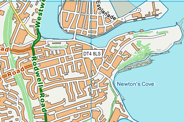 DT4 8LS map - OS VectorMap District (Ordnance Survey)