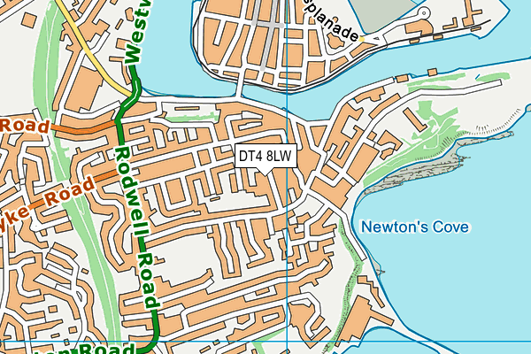 DT4 8LW map - OS VectorMap District (Ordnance Survey)