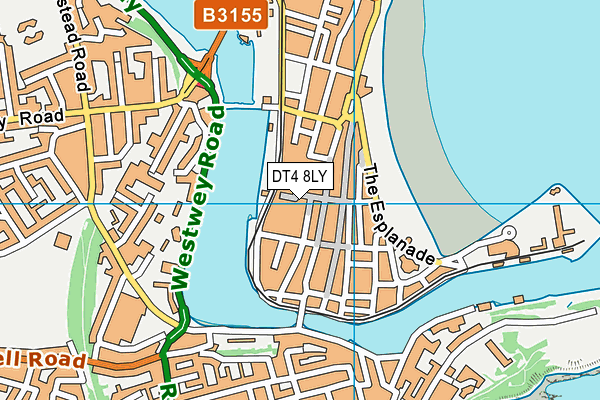 DT4 8LY map - OS VectorMap District (Ordnance Survey)