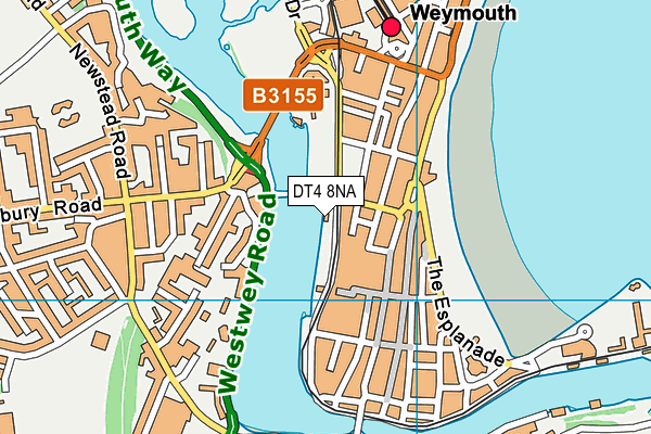 DT4 8NA map - OS VectorMap District (Ordnance Survey)