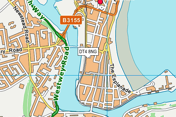 DT4 8NG map - OS VectorMap District (Ordnance Survey)