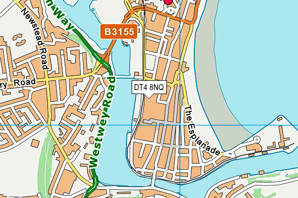 DT4 8NQ map - OS VectorMap District (Ordnance Survey)