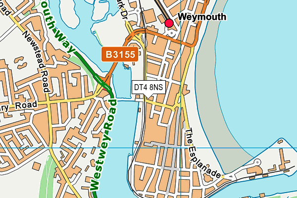 DT4 8NS map - OS VectorMap District (Ordnance Survey)