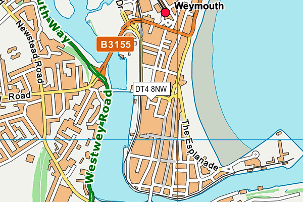 DT4 8NW map - OS VectorMap District (Ordnance Survey)