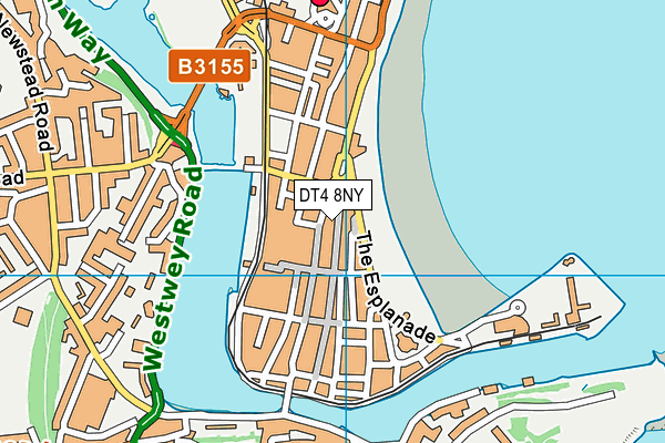 DT4 8NY map - OS VectorMap District (Ordnance Survey)