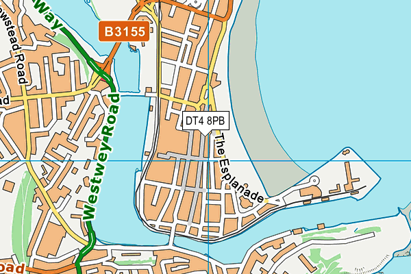 DT4 8PB map - OS VectorMap District (Ordnance Survey)