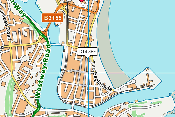 DT4 8PF map - OS VectorMap District (Ordnance Survey)