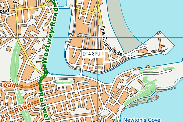 DT4 8PU map - OS VectorMap District (Ordnance Survey)