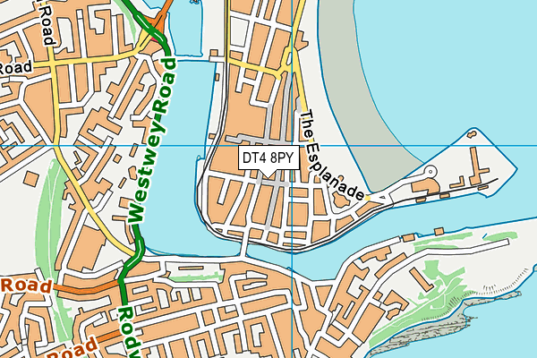 DT4 8PY map - OS VectorMap District (Ordnance Survey)