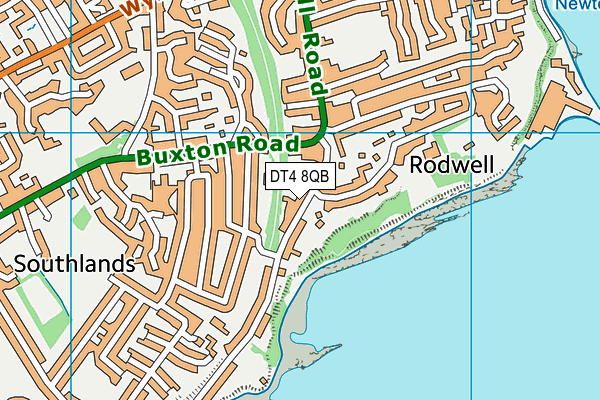 DT4 8QB map - OS VectorMap District (Ordnance Survey)