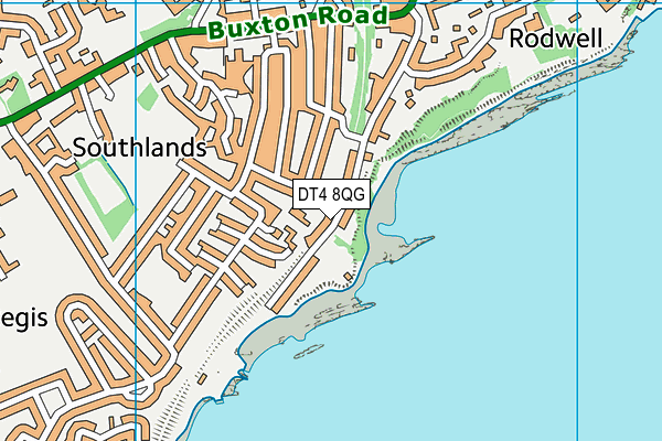 DT4 8QG map - OS VectorMap District (Ordnance Survey)