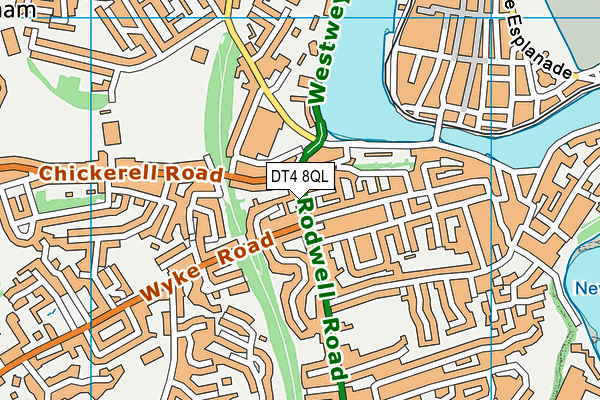 DT4 8QL map - OS VectorMap District (Ordnance Survey)