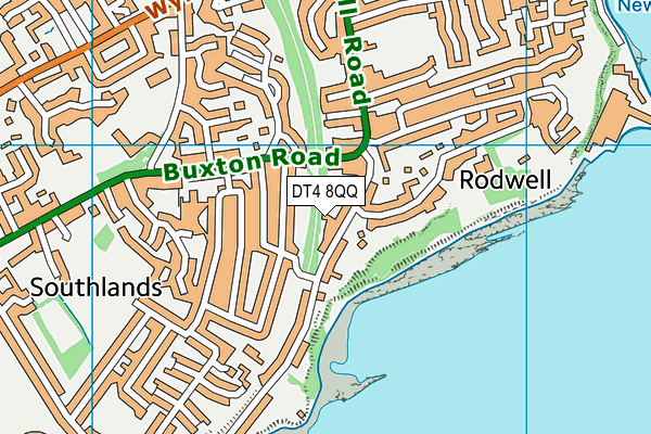 DT4 8QQ map - OS VectorMap District (Ordnance Survey)