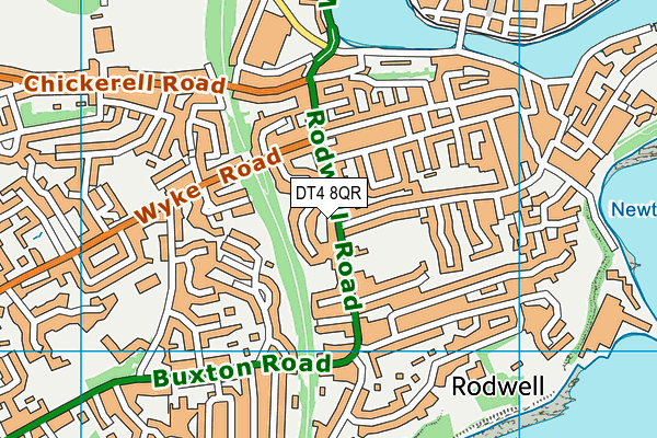 DT4 8QR map - OS VectorMap District (Ordnance Survey)