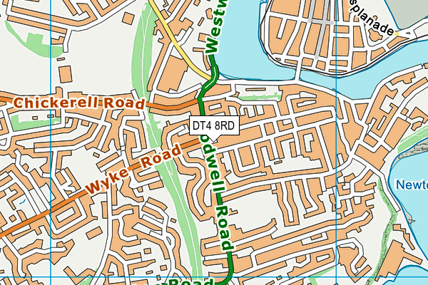 DT4 8RD map - OS VectorMap District (Ordnance Survey)